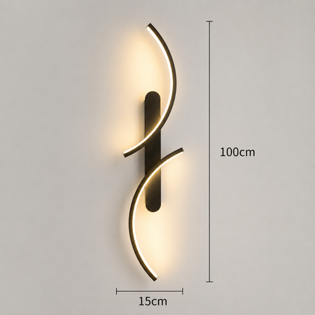 Aluminium LED Wandleuchte 100 cm