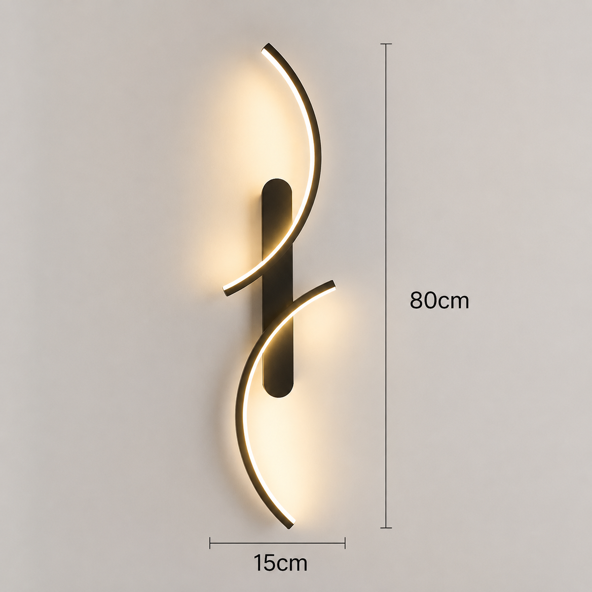 Aluminium LED Wandleuchte 80 cm