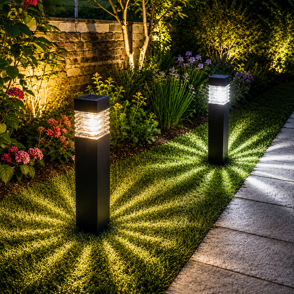 Solar Gartenleuchte mit Erdspieß, 1 LED, Wegeleuchte, Außen
