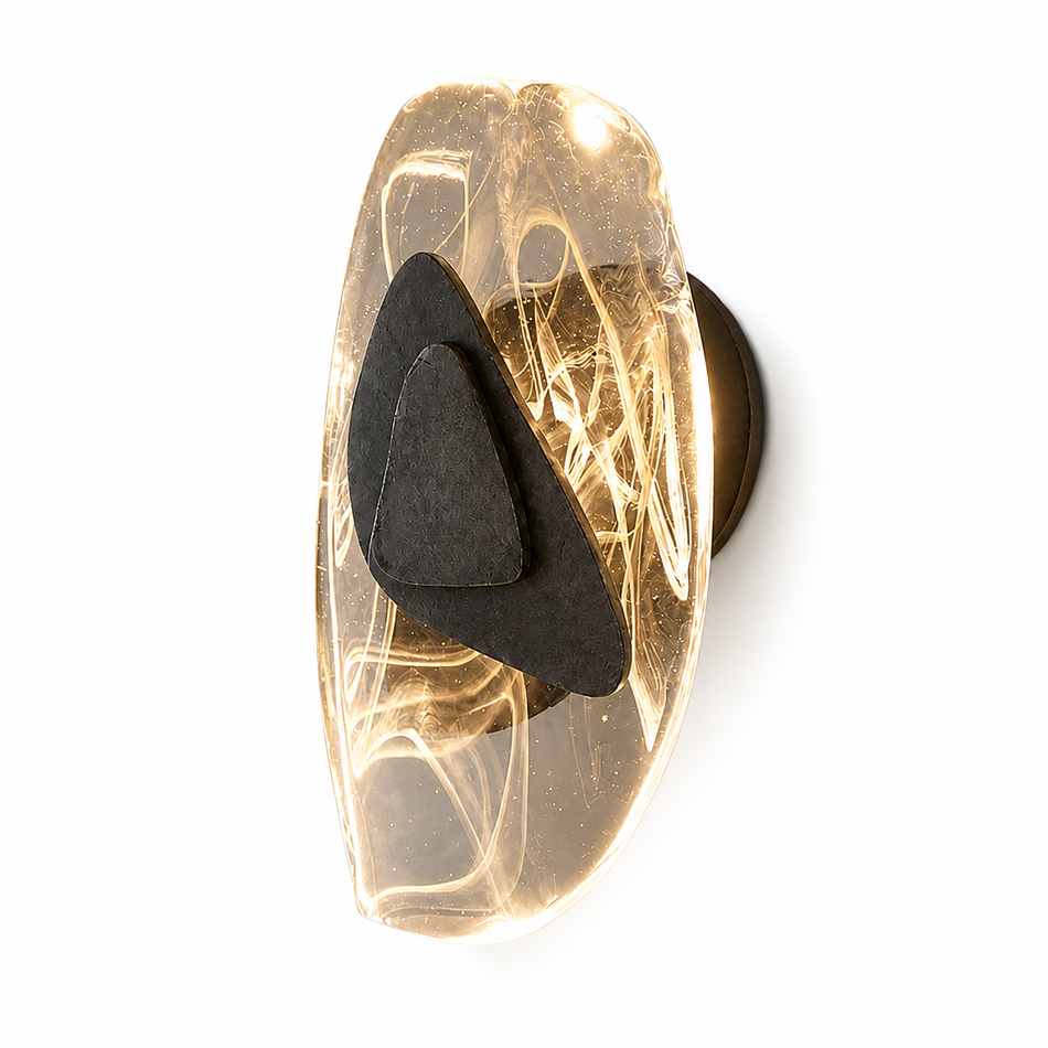 LED Innenwandleuchte Organisch – Touch-Schalter, Gold, Schwarz oder Bronzebraun