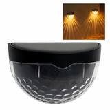 Solar Zaunleuchten Set - Wasserdichte LED Wandlampen für Garten Terrasse Treppe