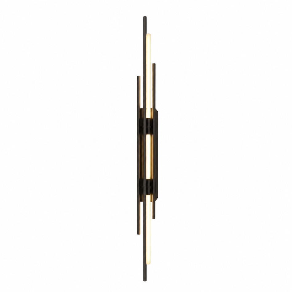 Aluminium LED Wandleuchte lang, Schwarz oder Gold