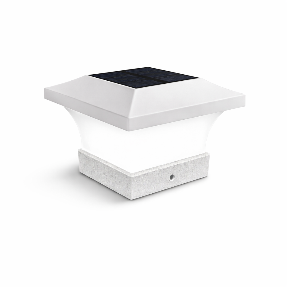 Solar Pfostenleuchte IP65 - LED Zaun & Terrassenlicht Warmweiß/Kaltweiß Kabellos & Wetterfest