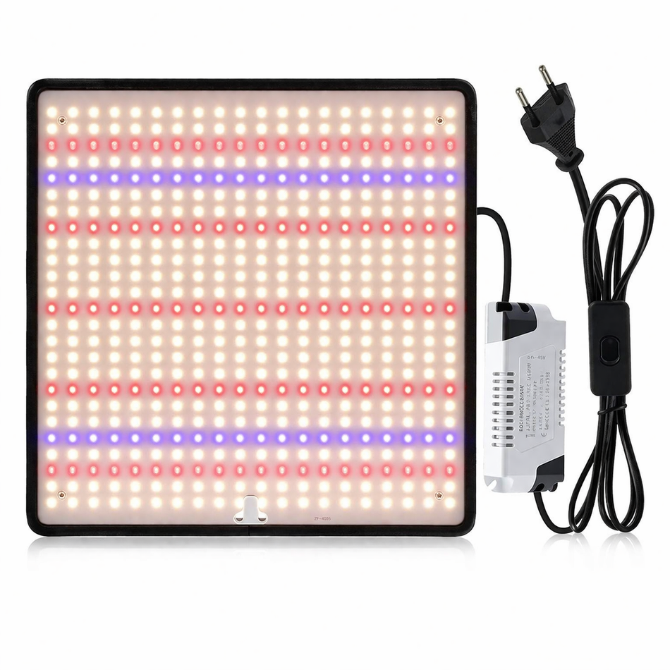 LED Pflanzenlampe Panel 45W | Vollspektrum | Grow Light für Innen