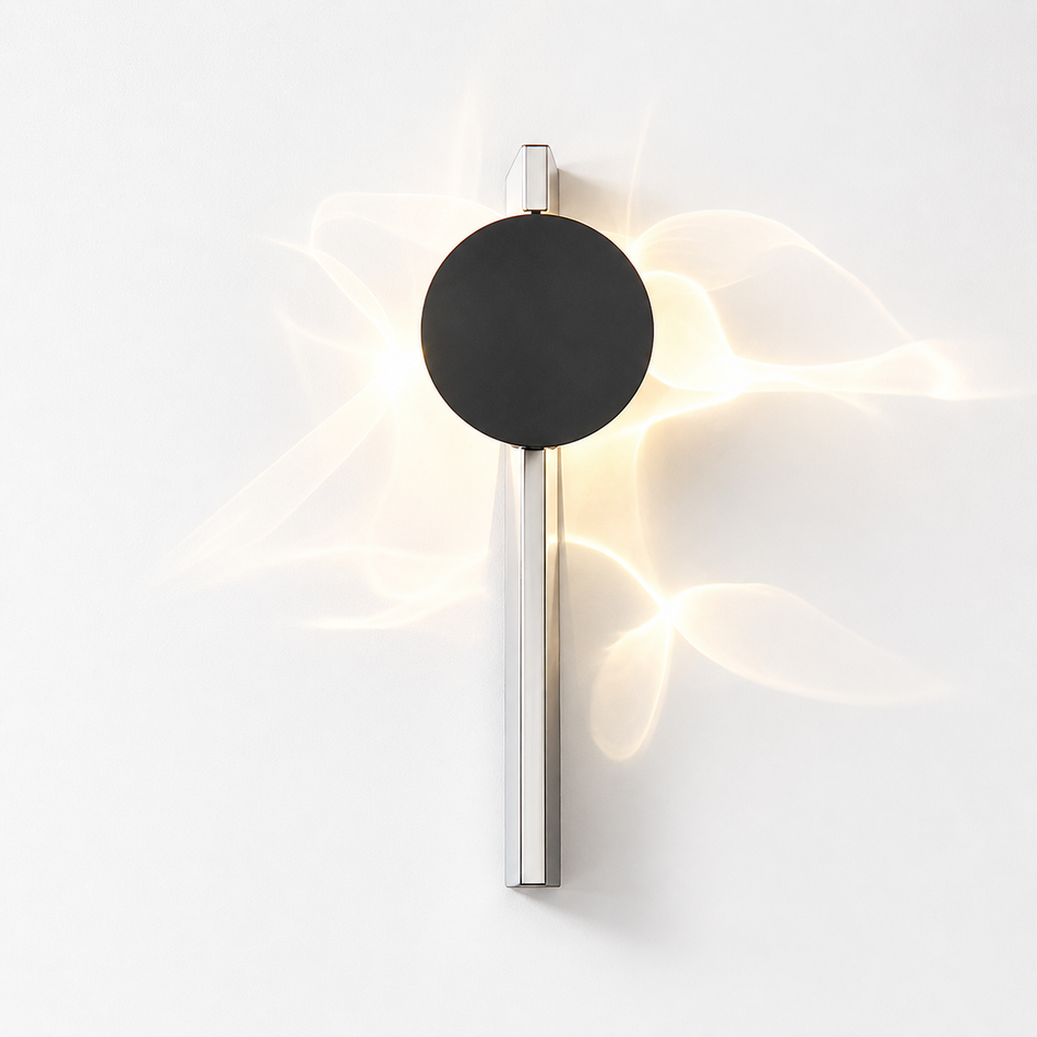 LED Wandleuchte Chrom, dimmbar, 1- oder 2-flammig