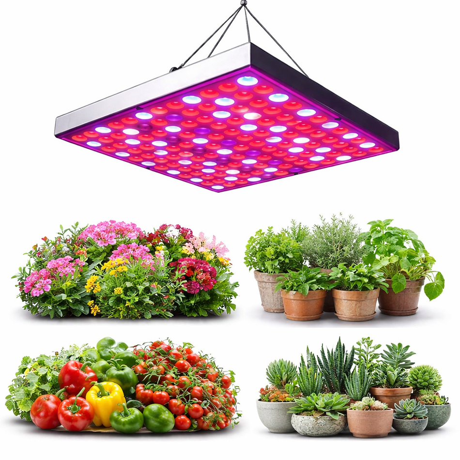 Pflanzenlampe Panel Vollspektrum 25W & 45W | Grow Light für Gewächshaus, Hydroponik & Zimmerpflanzen | LED