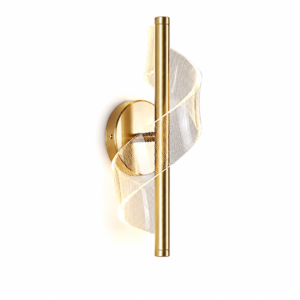 LED Wandleuchte modern Gold
