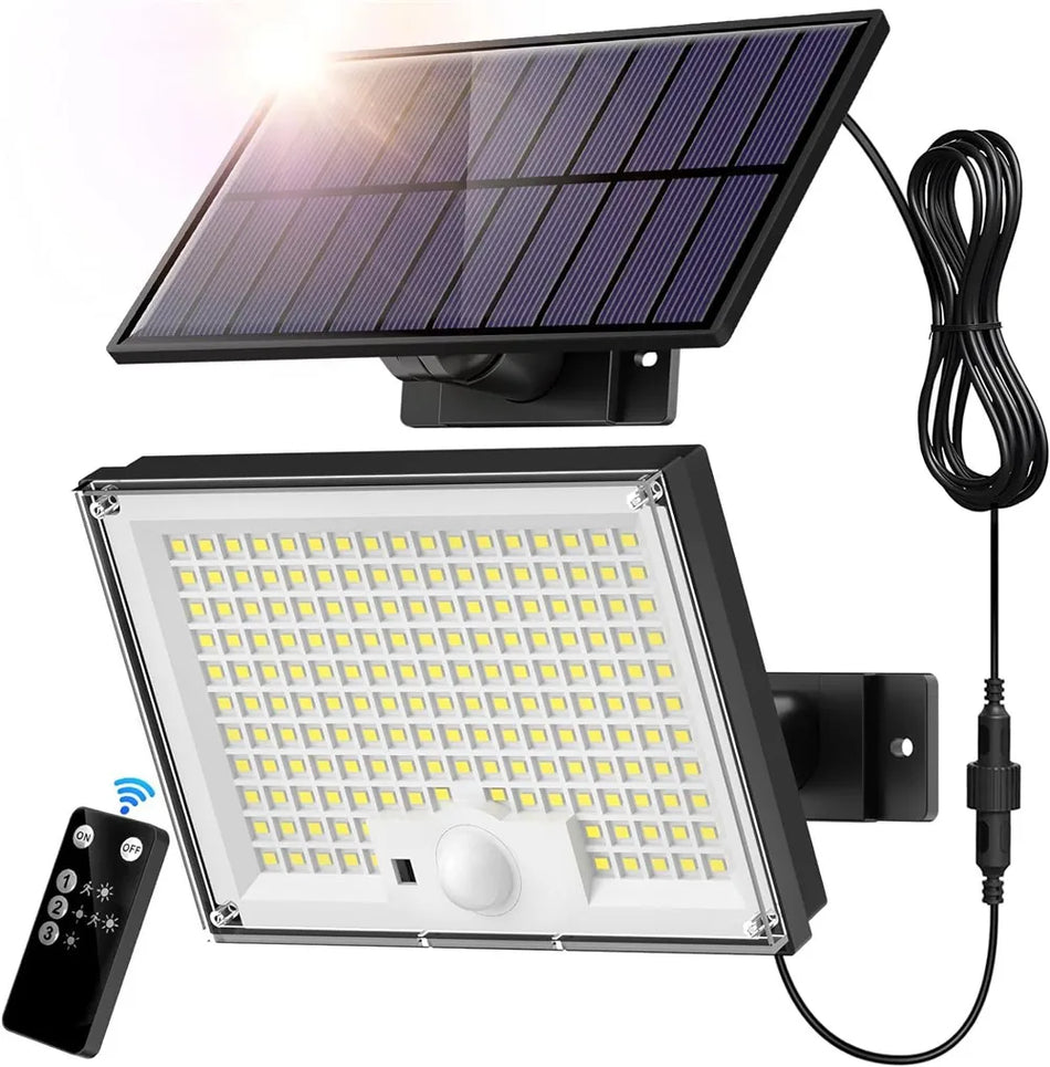 Solar Sicherheitsleuchte 172 LED, Bewegungsmelder, IP65, Außen