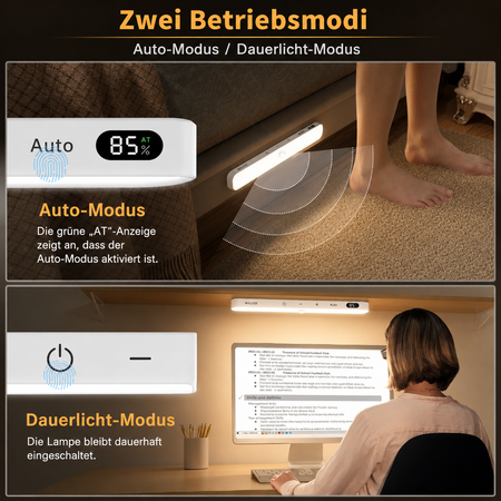 LED Schrankleuchte mit Auto-Modus und Dauerlicht-Modus
