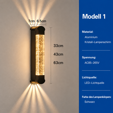 Aluminium Außen-Wandleuchte Modell 1