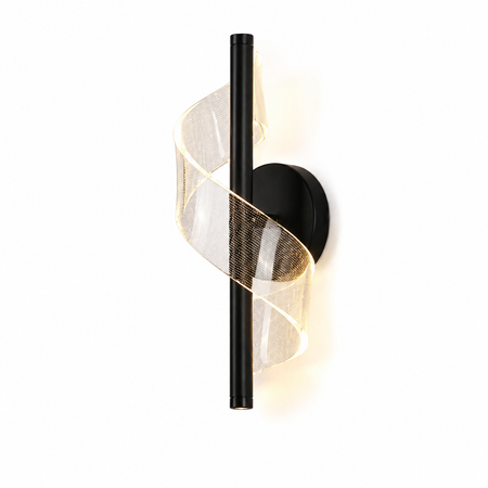 LED Wandleuchte modern Schwarz