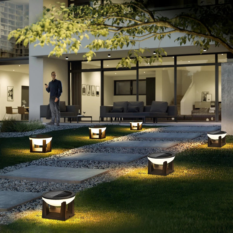 Solar Zaunleuchten, warmweiß, LED, IP65, für Zaun, Terrasse und Einfahrt
