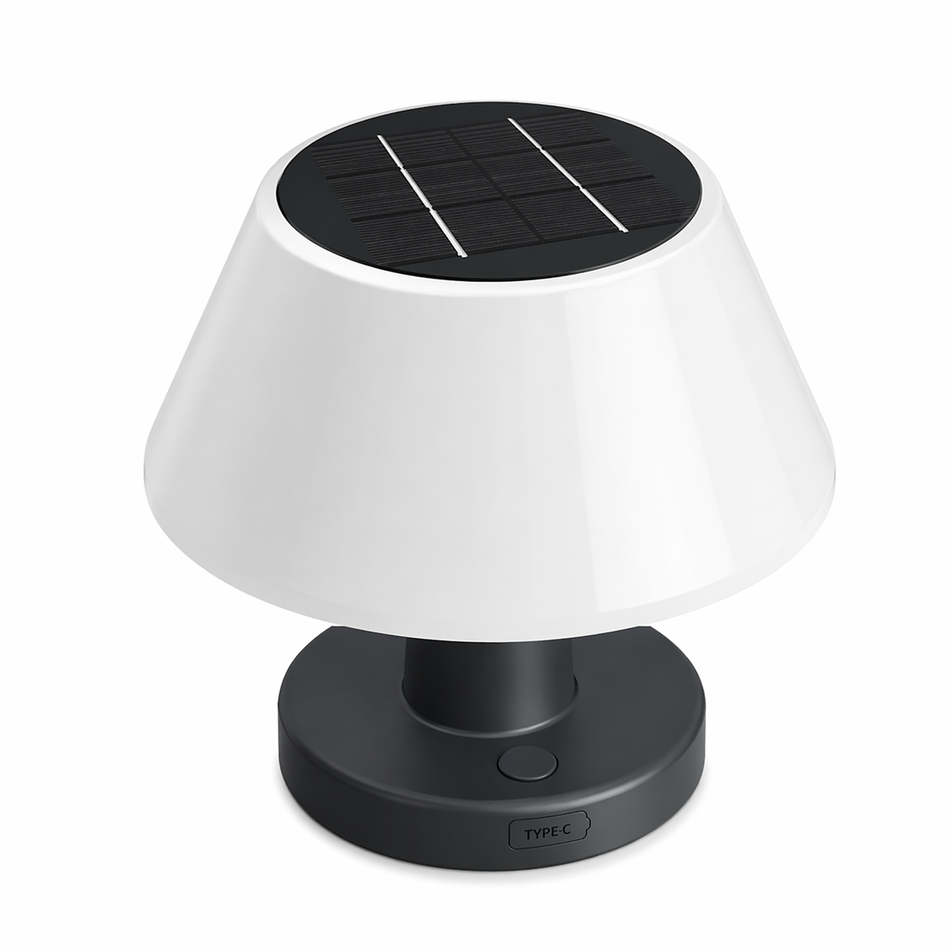 Solar Tischlampe Dimmbar Indoor Outdoor 4 Helligkeitsstufen